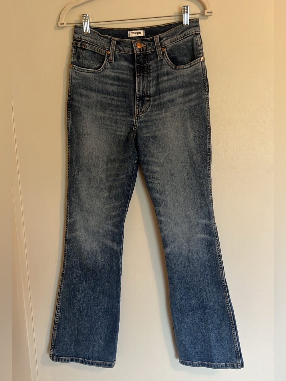 Wrangler Women’s Westward High Rise Boot Blue Jeans